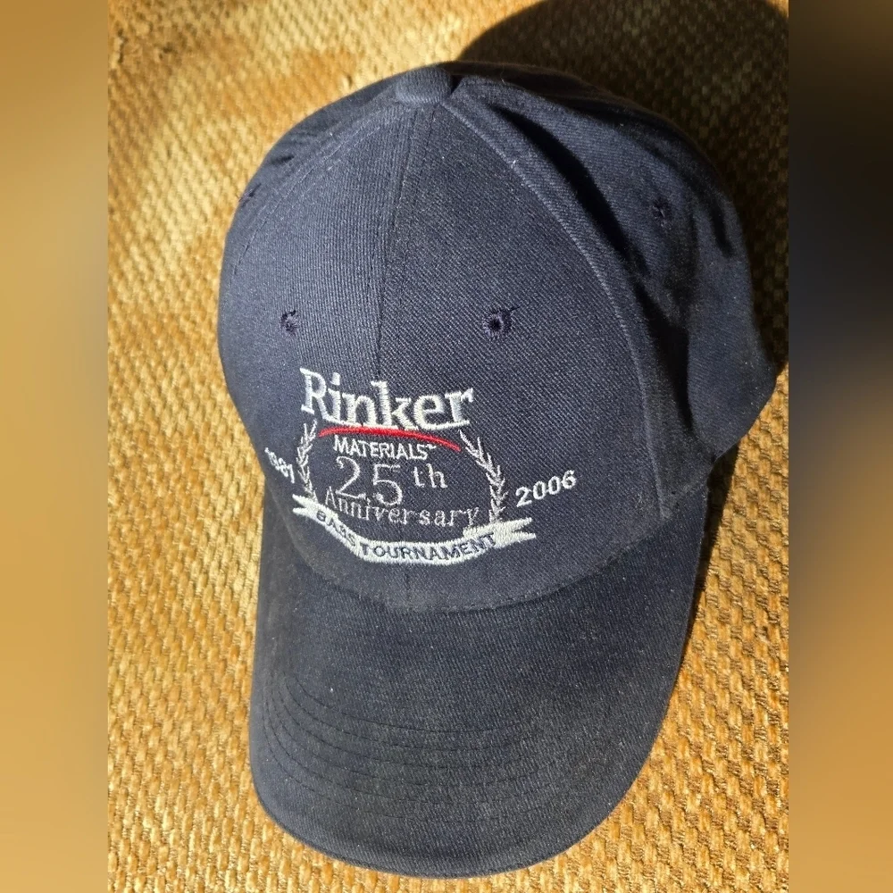 Rinker Materials 25th Anniversary Cap Bass Tournament Adjustable 2006 Vintage